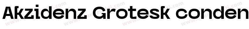 Akzidenz Grotesk condensed bold字体转换
